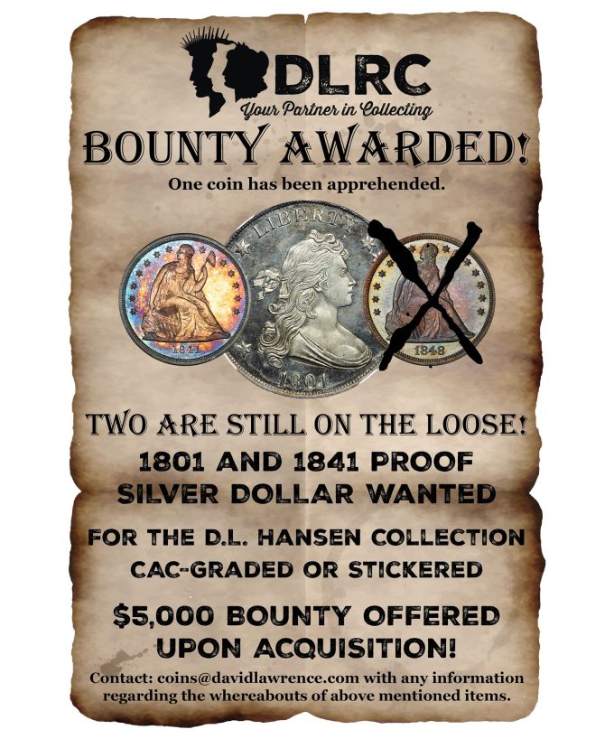 1801 and 1841 WANTED poster