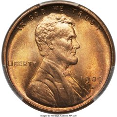 1909-S 1C VDB MS67 Red PCGS