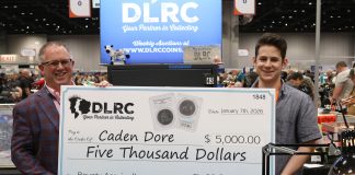 DLRC Pays $5,000 Bounty for Rare Silver Dollar John Brush Awards Caden Dore
