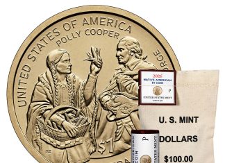 U.S. Mint Offers 2026 Native American $1 Coins in Rolls and Bags US Mint product image 2026 Native American dollar
