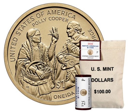 U.S. Mint Offers 2026 Native American $1 Coins in Rolls and Bags US Mint product image 2026 Native American dollar