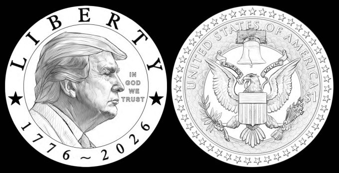 CFA Recommended 2026 Semiquincentennial Trump Coin Designs | CoinNews CFA Recommended 2026 Semiquincentennial Trump Coin Designs