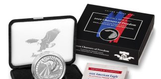 2026-W Proof American Platinum Eagle Launches Marking Declaration of Independence Mint Product image 2026-W Proof American Platinum Eagle