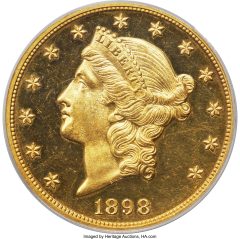 1898 Liberty Double Eagle PR62