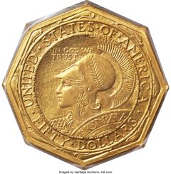 1915-S Octagonal Panama-Pacific Fifty MS62