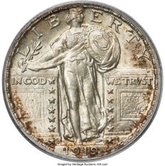 1919-D Quarter MS66 Full Head