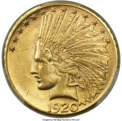 1920-S Indian Ten MS63