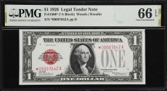 1928 $1 Legal Tender Star Note