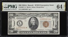 1934A $20 Hawaii Emergency Star Note