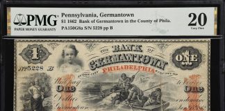 Stack’s Bowers Spring 2026 Showcase to Feature Rare U.S. Currency Bank of Germantown in the County of Philadelphia. 1862 $1
