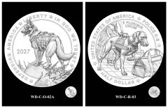 CCAC 2027 Working Dog Half Dollar Design Recommendations