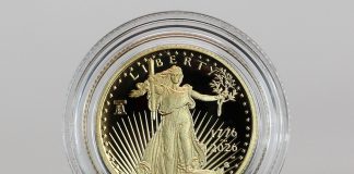 US Mint Sales: Proof Gold Eagles Lead as Dime Rolls Near Limit CoinNews photo 2026-W Proof American Gold Eagle - Obverse