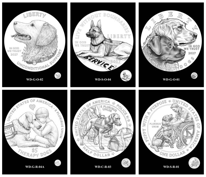 Examples 2027 Working Dog Coin Designs Recommended | CoinNews Examples 2027 Working Dog Coin Designs Recommended