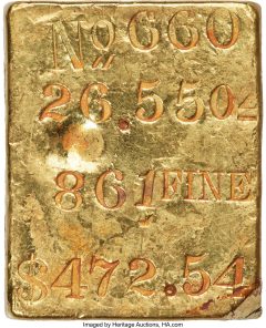 Kellogg Humbert Gold Ingot 2655 Ounces