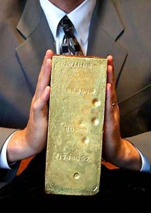 The 64 pound Eureka bar | CoinNews The 64 pound Eureka bar