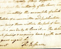 Thomas Jefferson’s signature