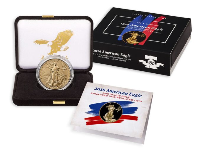 US Mint product image 2026-W Enhanced Uncirculated American Gold Eagle | CoinNews US Mint product image 2026-W Enhanced Uncirculated American Gold Eagle