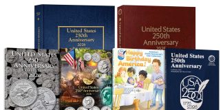 Whitman Launches U.S. 250th Anniversary Coin Albums and Folders Whitman US 250th Anniversary Collection of coin albums and folders