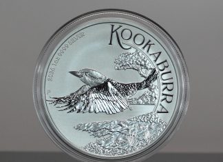 Australian Bullion Sales Mixed in April, Perth Mint Reports 2026 Australian Kookaburra 1oz Silver Bullion Coins - Reverse