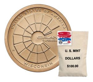 Bag of 2026-D American Innovation Dollars for Wisconsin