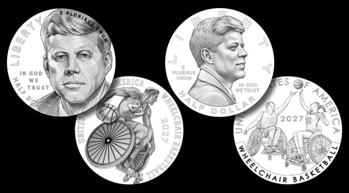 Recommended Obverse and Reverse Designs 2027 Paralympic Wheelchair Basketball Half Dollar