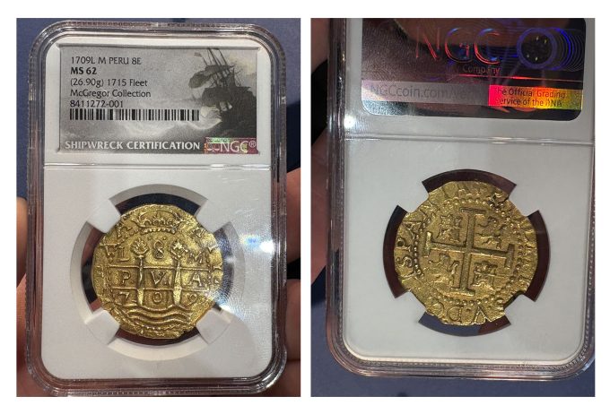 Recovered 1709 Lima 8 Escudos