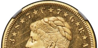 Rare Coiled Hair Stella Leads Heritage’s $46.4M CSNS Sale 1879 Coiled Hair Stella, PR67 Cameo