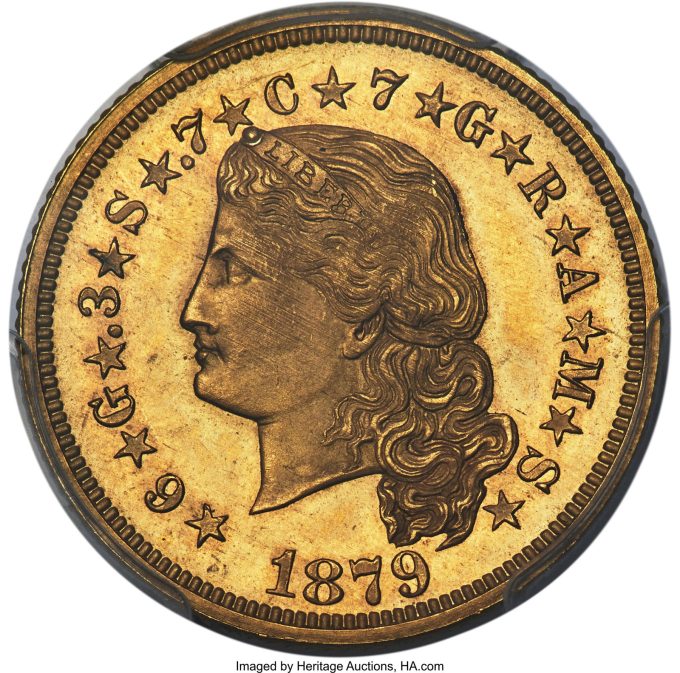 1879 Flowing Hair Stella, PR65