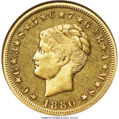 1880 $4 Coiled Hair