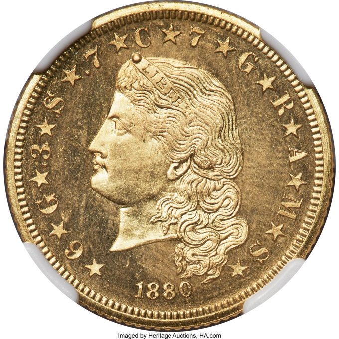 1880 Flowing Hair Stella, PR65