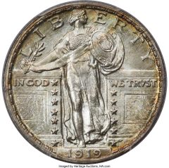 1919-D Quarter, MS67 Full Head