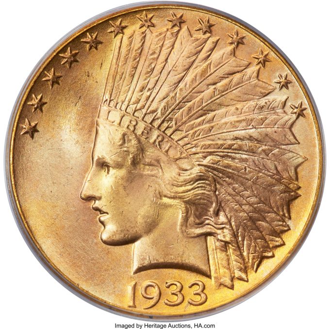 1933 Indian Eagle, MS65 CAC