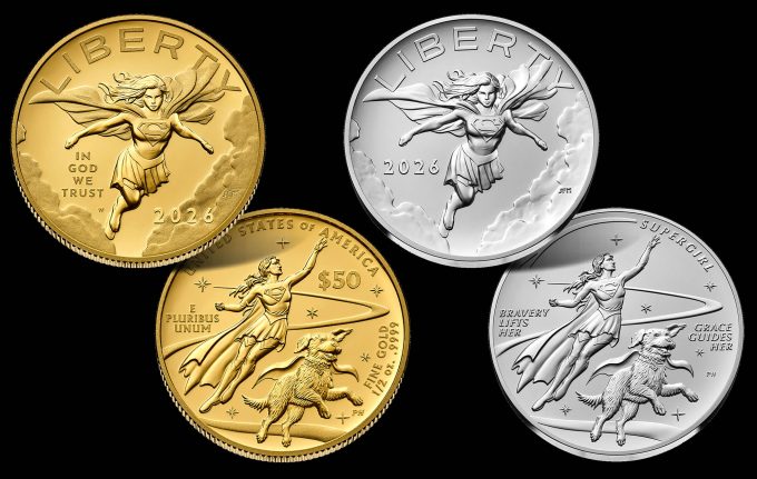 2026 Supergirl Gold Coin and Silver Medal