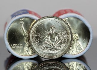 US Mint Sales: Steve Jobs California $1 Hits 1.17M, Unavailable CoinNews photo 2026 California American Innovation Dollar and Rolls