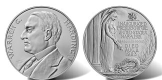 U.S. Mint Releases Warren G. Harding Presidential Silver Medal