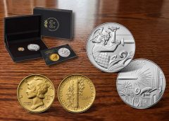 1916 Mercury Dime and Medal Set plus Packaging