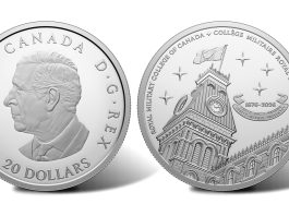 Royal Canadian Mint Issues Silver Coin for RMC’s 150th Anniversary 2026 $20 150th Anniversary RMC Silver Coin