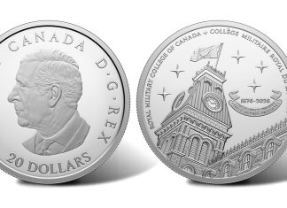 Royal Canadian Mint Issues Silver Coin for RMC’s 150th Anniversary 2026 $20 150th Anniversary RMC Silver Coin