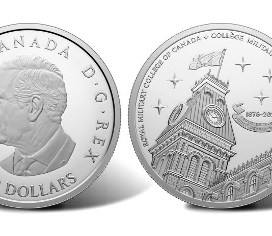 Royal Canadian Mint Issues Silver Coin for RMC’s 150th Anniversary 2026 $20 150th Anniversary RMC Silver Coin