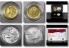 Photos Show Best of the Mint Mercury Dime Gold & Silver Set BOM 1916 Mercury Dime Gold Coin and Silver Metal Set