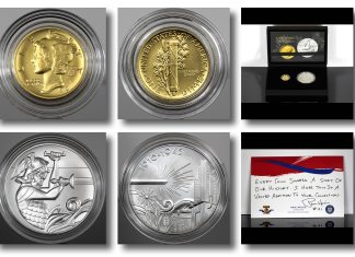 Photos Show Best of the Mint Mercury Dime Gold & Silver Set BOM 1916 Mercury Dime Gold Coin and Silver Metal Set