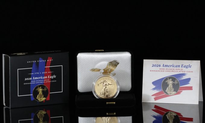 CoinNews 2026-W Enhanced Uncirculated American Gold Eagle and Packaging