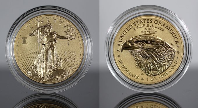 CoinNews 2026-W Enhanced Uncirculated Gold Eagle - Obverse and Reverse