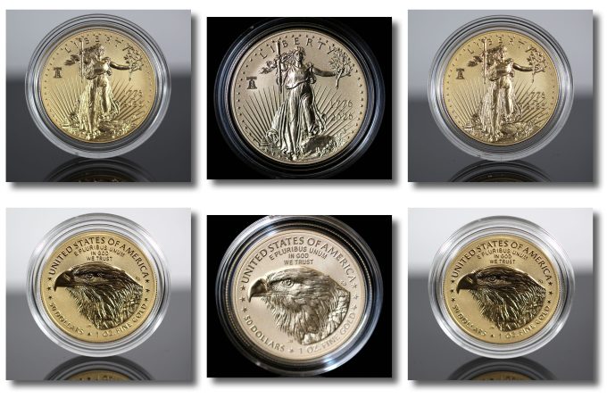 CoinNews 2026-W Enhanced Uncirculated Gold Eagle - Obverses and Reverses