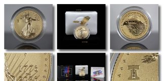 1776-2026 Enhanced Uncirculated Gold Eagle Shown in Photos CoinNews 2026-W Enhanced Uncirculated Gold Eagle Photos