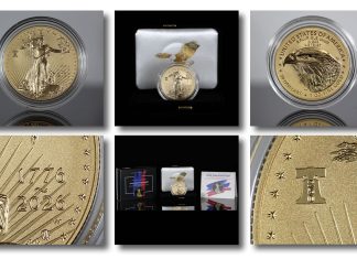1776-2026 Enhanced Uncirculated Gold Eagle Shown in Photos CoinNews 2026-W Enhanced Uncirculated Gold Eagle Photos