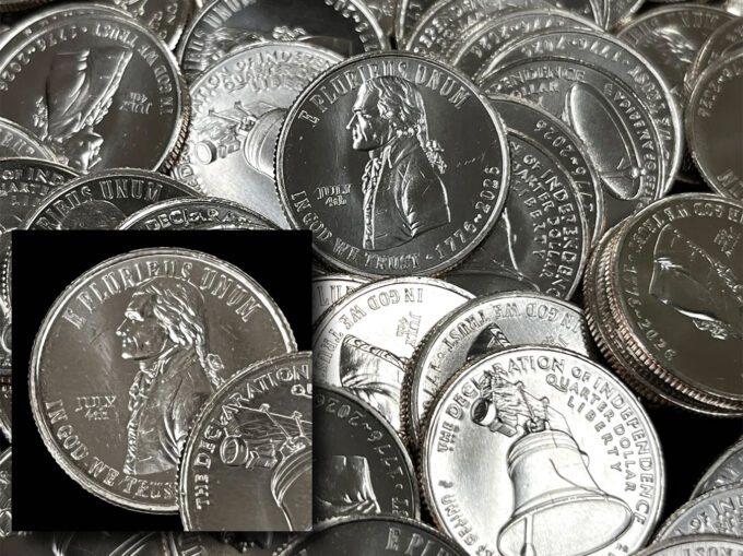 Declaration of Independence privy-mark quarters