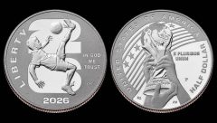 FIFA World Cup 2026 Half Dollar – Obverse and Reverse