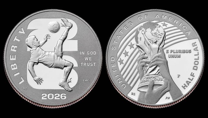 FIFA World Cup 2026 Half Dollar - Obverse and Reverse