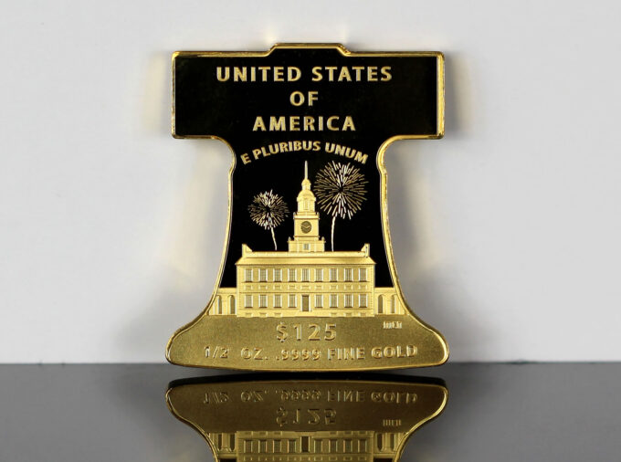 1776-2026 $125 Freedom Ringing Half-Ounce Gold Coin - Reverse